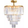 Zuma Line Lampa sufitowa AMEDEO FC17106/6+3+1-GOLD+CL