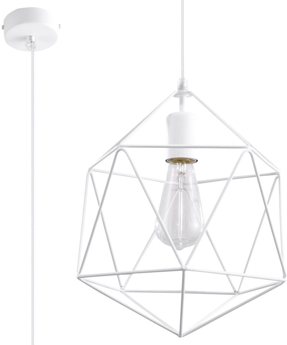 Lumes Industrialna lampa wisząca E840-Gaspari - biały