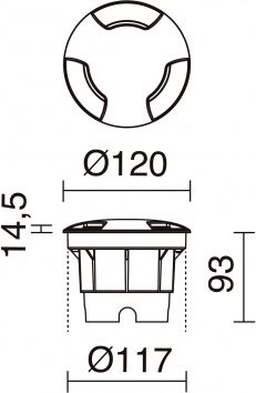 DOPO Oprawa najazdowa BELGRADO 373C-G31X1A-02 Czarny