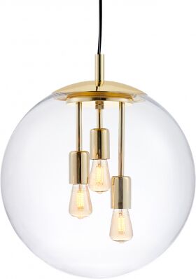 KASPA Lampa wisząca ALUR L 10738109 Transparentny, Złoty