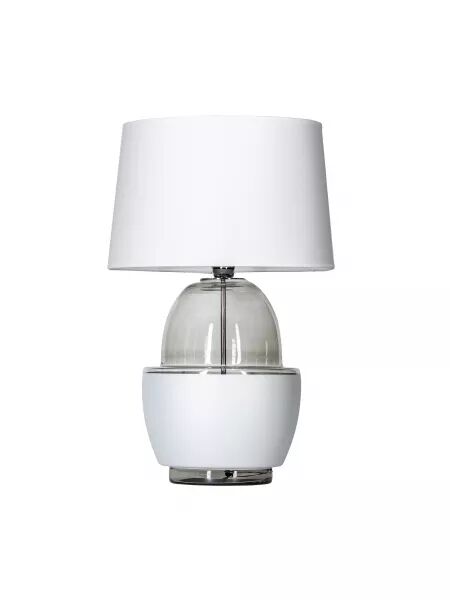 4 Concepts Lampa stołowa ARIEL ANTHRACITE L248111228 Biały, Antracytowy, Transparentny, Srebrny
