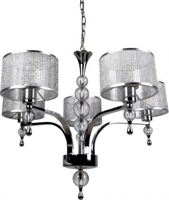 Zuma Line Lampa wisząca JEWELLERY P1550-05A-F4B3 Srebrny