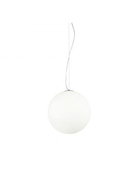 Ideal Lux Lampa wisząca MAPA BIANCO SP1 D20 Srebrny, Biały