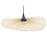 Beliani Candeeiro de teto em bambu cor natural 60 cm formato oval design moderno estilo Boho