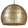Beliani Candeeiro de teto de 1 foco com abajur de esfera em metal cor de bronze para a sala de estar retro