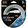 Nine&one Kit Tira Led Rgb 3,3M com Pilhas não Incluidas