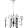 Luce Ambiente E Design Suspensão Cromada Hammond em Metal com Difusor de Vidro 8Xe14