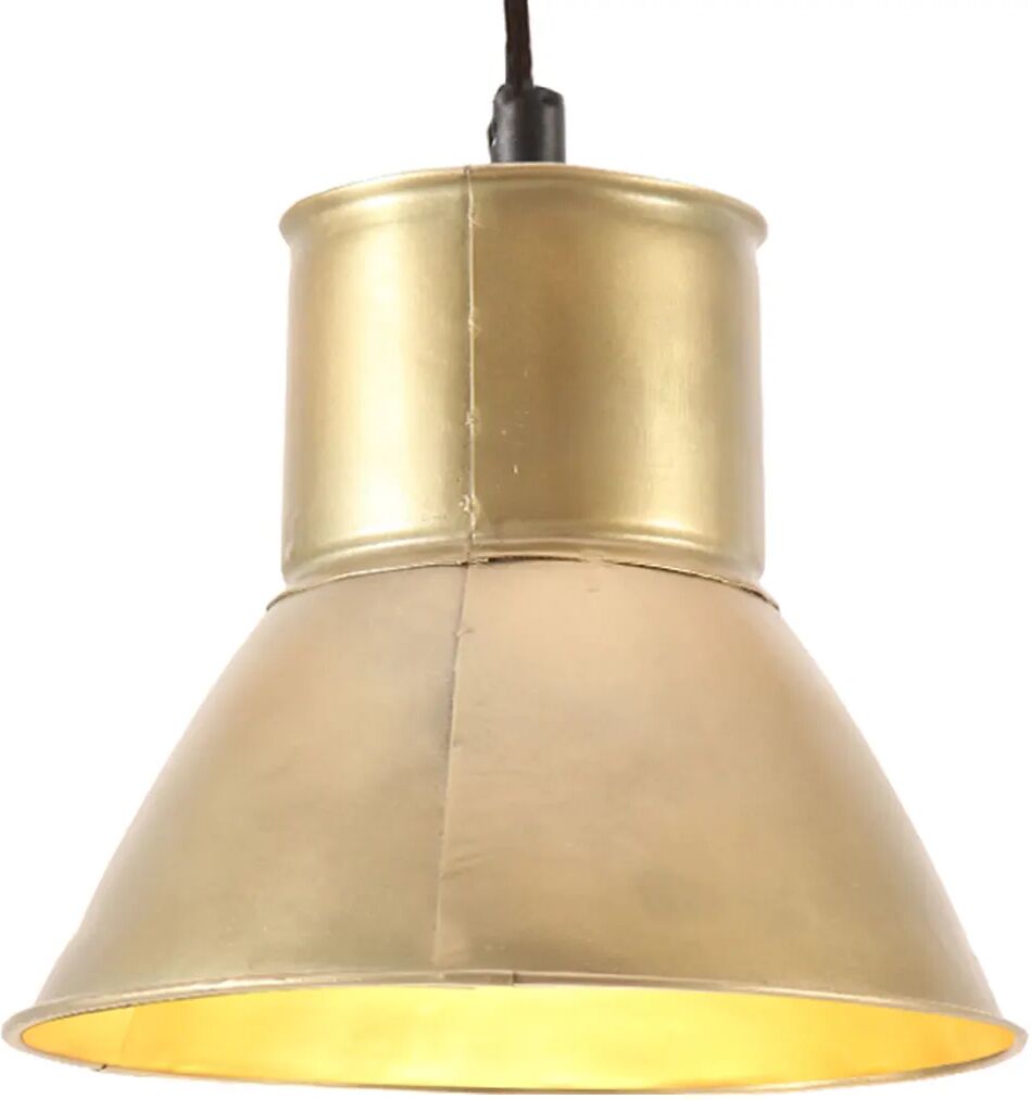 vidaXL Candeeiro suspenso redondo 25 W 17 cm E27 bronze