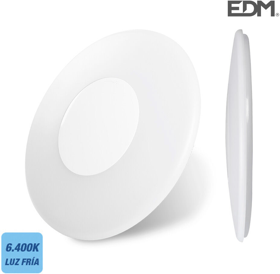 EDM Plafon Led De Superficie 16w 28.15cm 6.400k