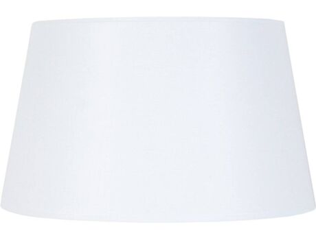 Tosel Abajur para Candeeiro Tambour 50 (Branco - Tecido - 50x40x30 cm)
