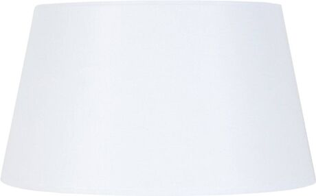 Tosel Abajur para Candeeiro Tambour 40 (Branco - Tecido - 40x35x23 cm)