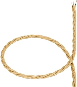 Ledkia Cabo Têxtil (PVC - Dourado - 1m)