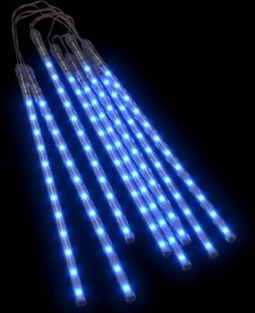 Vidaxl Conjunto 8 Luzes Decorativas 192 LEDs (Azul)