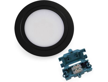 Emuca Foco Projetor LED 5040114 (Preto - Aço e Plástico)