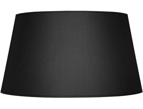 Tosel Abajur para Candeeiro Tambour 30 (Preto - Tecido - 30x25x18 cm)