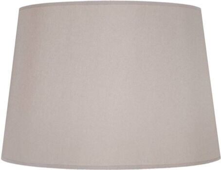 Tosel Abajur para Candeeiro Tambour 25 (Cinzento Taupe - Tecido - 25x20x18 cm)