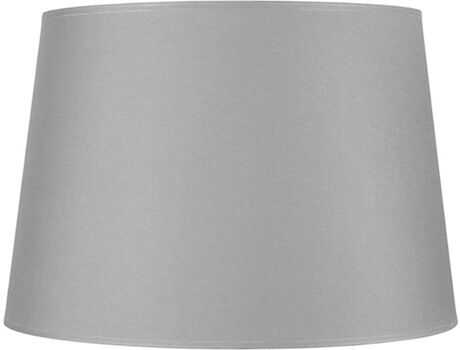 Tosel Abajur para Candeeiro Tambour 25 (Cinzento - Tecido - 25x20x18 cm)