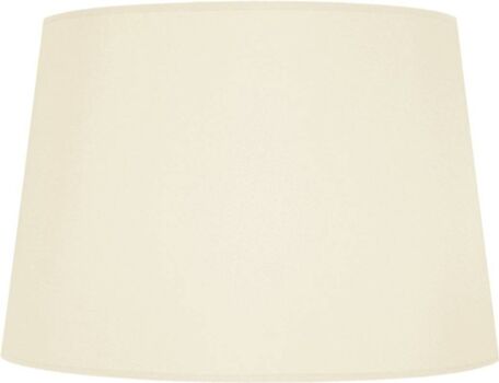 Tosel Abajur para Candeeiro Tambour 25 (Creme - Tecido - 25x20x18 cm)