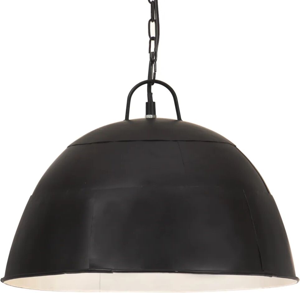 vidaXL Lustră industrială vintage, negru, 41cm, rotund, 25W, E27