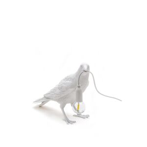 Seletti - Bird Lamp Waiting White - Vit - Bordslampor