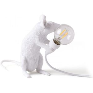 Seletti - Mouse Lamp Sitting - White - Bordslampor - Marcantonio Raimondi Malerba - Vit