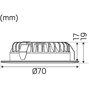 Hide-A-Lite 1202 Multi Downlight 12 V, Borstat Stål 2700 K, Belysning