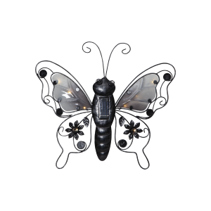 Star Trading Solcellsdekoration Butterfly   0.4W   10 lampor   svart