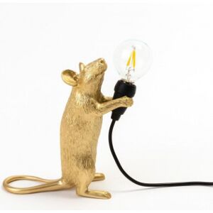 Seletti The Mouse Lamp Standing Bordlampa, Guld, Usb-Anslutning