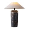 WCQSYY Golvlampa Golvlampa Wabi-sabi Stil Kinesisk Vertikal Golvlampa Vardagsrum Sovrum Studie Zen Retro Golvlampa Lä Golvlampa (Color : Black, Size : B)