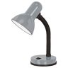 EGLO Stolní lampa Basic 1, 1 stolní lampa, stolní lampa z oceli a plastu, barva: stříbrná, objímka: E27