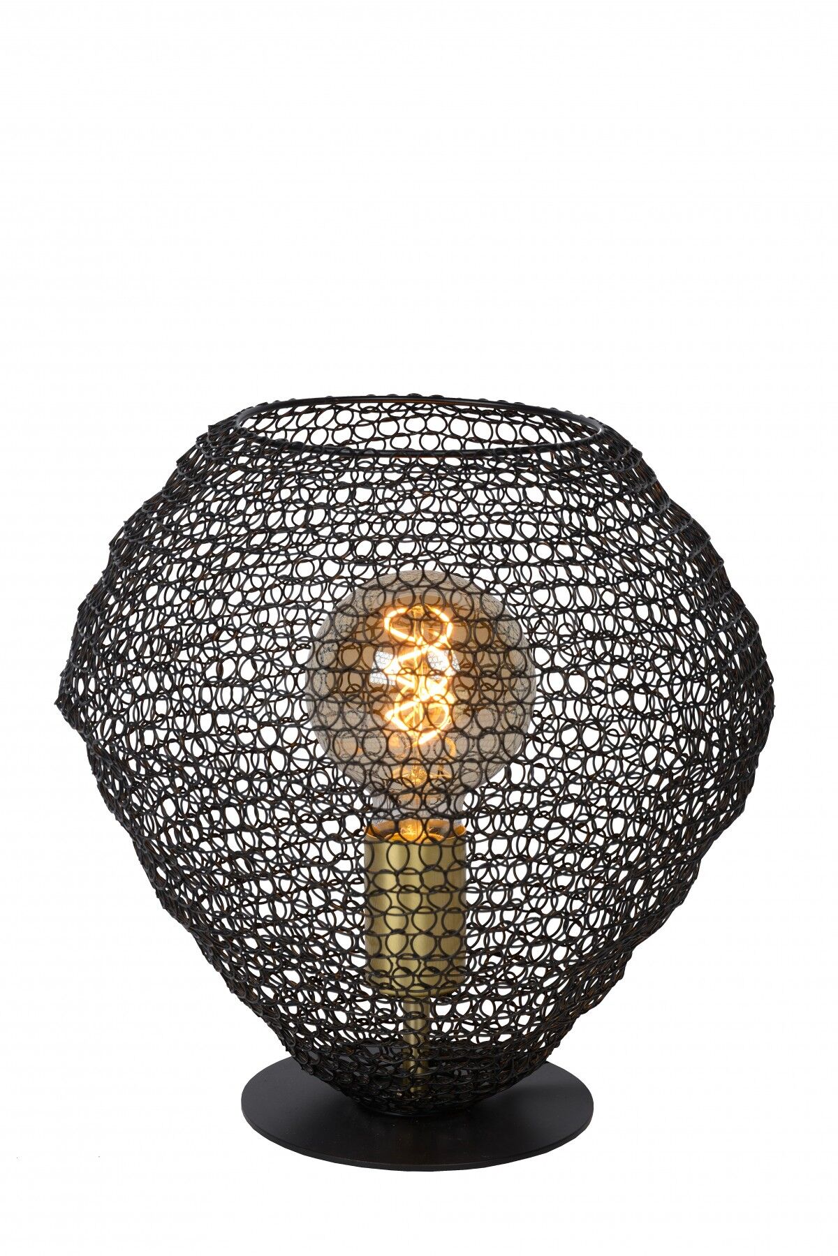 Lucide 03523/01/30 stolná lampička Saar 1x40W   E27 - čierna, kov, vypínač na kábli