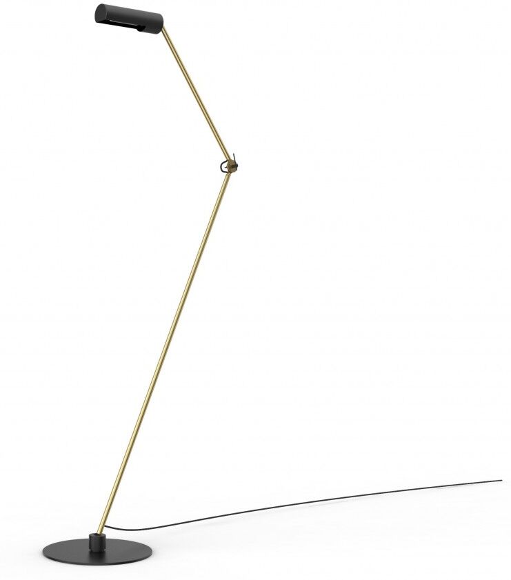 Lucide 05741/01/30 stojaca lampa Slender 1x25W   E27 - čierna, kov, nastaviteľná, vypínač na kábli