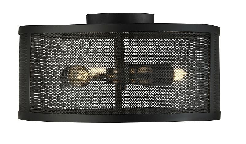 Searchlight 2843-3BK Fishnet stropné svietidlo E27 3 x 60W