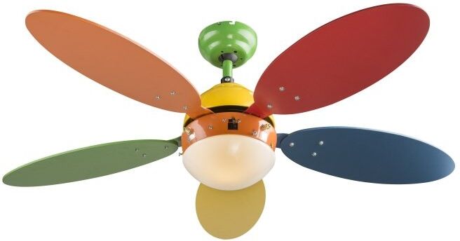 Globo 03180 stropné svietidlo s ventilátorom Wade 1x60W   E14 - s ťahovým vypínačom / retiazkou /