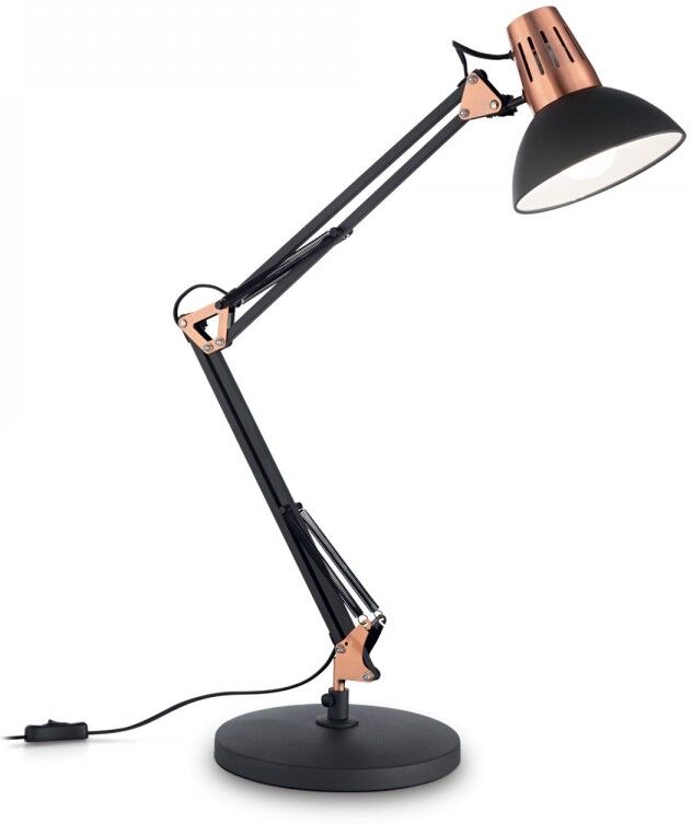 Ideal lux stolná lampa Ideal lux WALLY 061191 - čierna