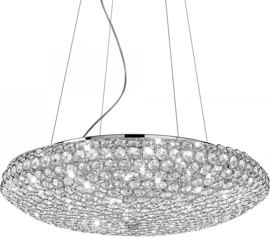 Ideal lux závesné svietidlo - luster Ideal lux KING 088013 - chróm