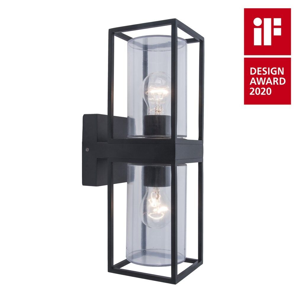 Lutec 5288804012 vonkajšia nástenná lampa Flair 2x40W   2xE27   IP44