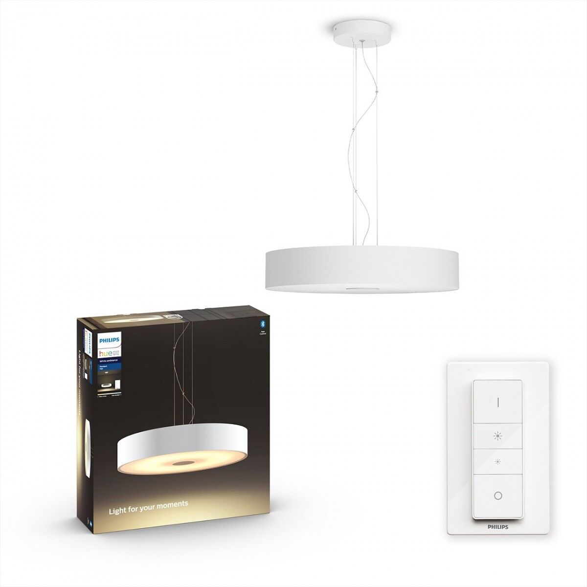 Philips Hue 40339/31 / P6 LED závesný luster Fair 1x39W   2200-6500K - Bluetooth, s diaľkovým ovládačom