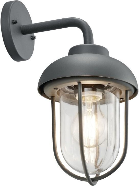 Trio 202760142 záhradná nástenná lampa Duero 1x40W   E27   IP44 - antracitová, industriálna