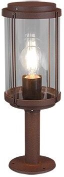 Trio 502360124 záhradná stĺpiková lampa Tanaro 1x40W   E27   IP44 - hrdzavo hnedá patina