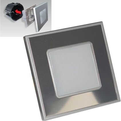 Emithor 48304 STEP LIGHT svietidlo do steny LED 1W,60lm,4000K,nerez,zrkadlo