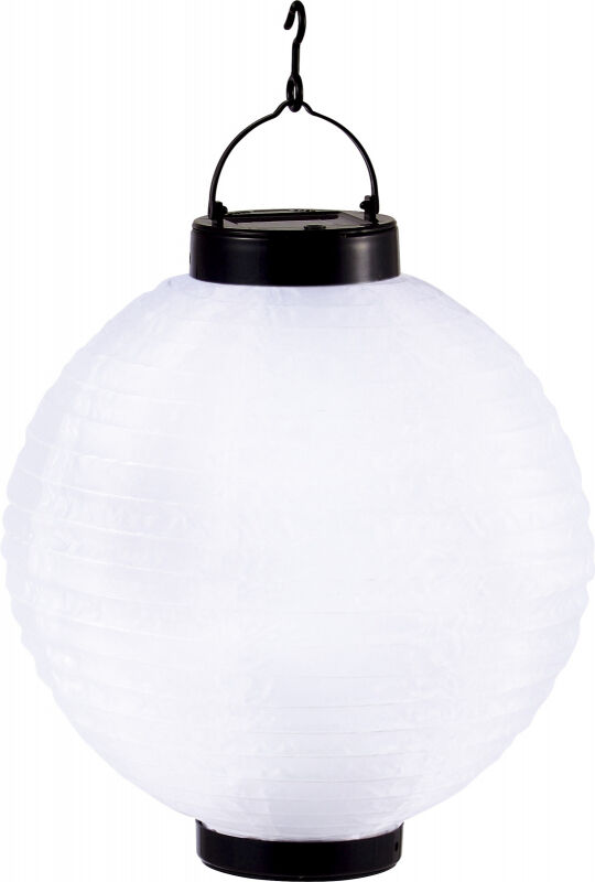 GLOBO lightnig Globo 33970 solárne svietidlo dekoratívne, lampión D255mm LED 0,06W 4000K Ni MH AA 600mAh, IP44, biela