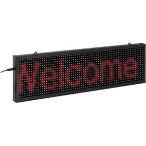 Singercon LED Display Board - 64 x 16 red LEDs - 67 x 19 cm - programmable via iOS / Android SIN-ALD-1000