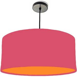 Brayden Studio 40cm x 20cm H Cotton Drum Lamp Shade orange/pink 20.0 H x 40.0 W x 40.0 D cm