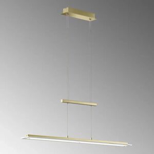 Canora Grey Abdirahiim 1 - Light Kitchen Island Linear LED Pendant white/yellow 150.0 H x 9.0 W x 100.0 D cm