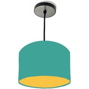 Brayden Studio 20cm x 15cm H Cotton Drum Lamp Shade green/yellow 15.0 H x 20.0 W x 20.0 D cm