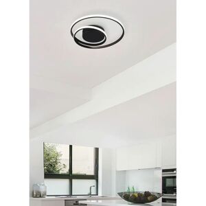 Latitude Run Nezaket 1-Light 39cm LED Integrated Flush Mount black 7.0 H x 39.0 W x 39.0 D cm