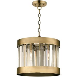 Canora Grey Brock 1 - Light Drum Pendant yellow 25.0 H x 30.0 W x 30.0 D cm