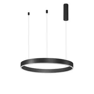 Fairmont Park Fincher 1-Light Single Drum LED Pendant black 5.5 H x 60.0 W x 60.0 D cm