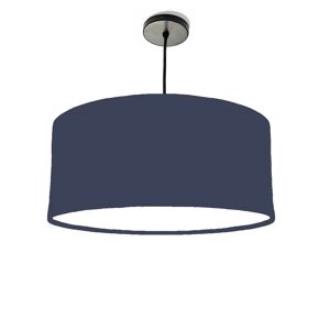 Brayden Studio 40cm x 20cm H Cotton Drum Lamp Shade blue/white 20.0 H x 40.0 W x 40.0 D cm